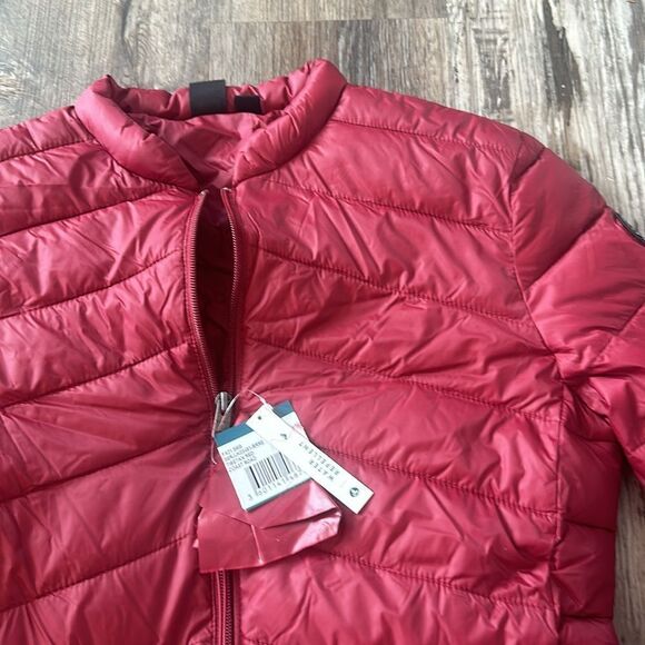 Roxy Women's Coast Road Zip-Up Packable Puffer Jacket Tibetan Red Size S New - Picture 4 of 8